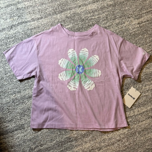 BRAND NEW HURLEY GIRLS GRAPHIC TEE - Picture 1 of 4